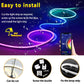 Neon LED Streifenlicht, RGB+IC LED flexible Seillicht mit Fernbedienung & APP & Sprachsteuerung, IP65 wasserdicht, Innen- und Außenbereich Dekoration