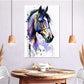 Frendorf | Lila Pferd Aquarell Wandkunst