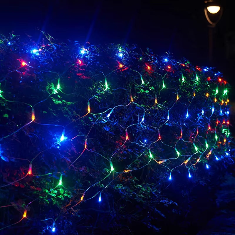 Lumora Solar LED-Netzlichter - 96 Warmweiße LEDs für festliche Außen dekor