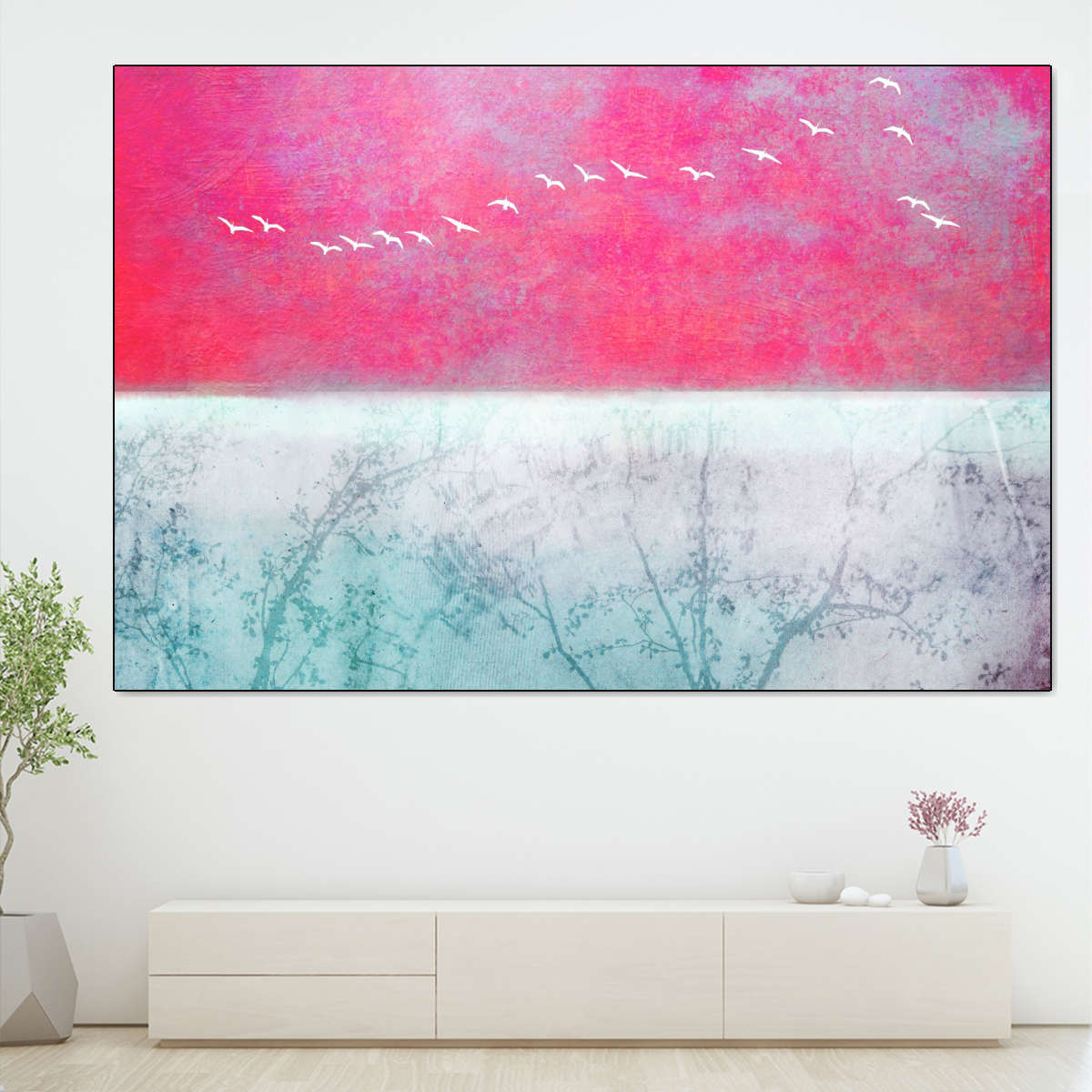 Frendorf | Rosa Sommer Wandkunst