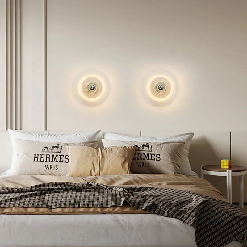 Frendorf | LustroVintage LED Glas-Wandleuchter | Elegantes Retro-Design | Energieeffizient | Perfekte Deko für Wohnzimmer & Flur