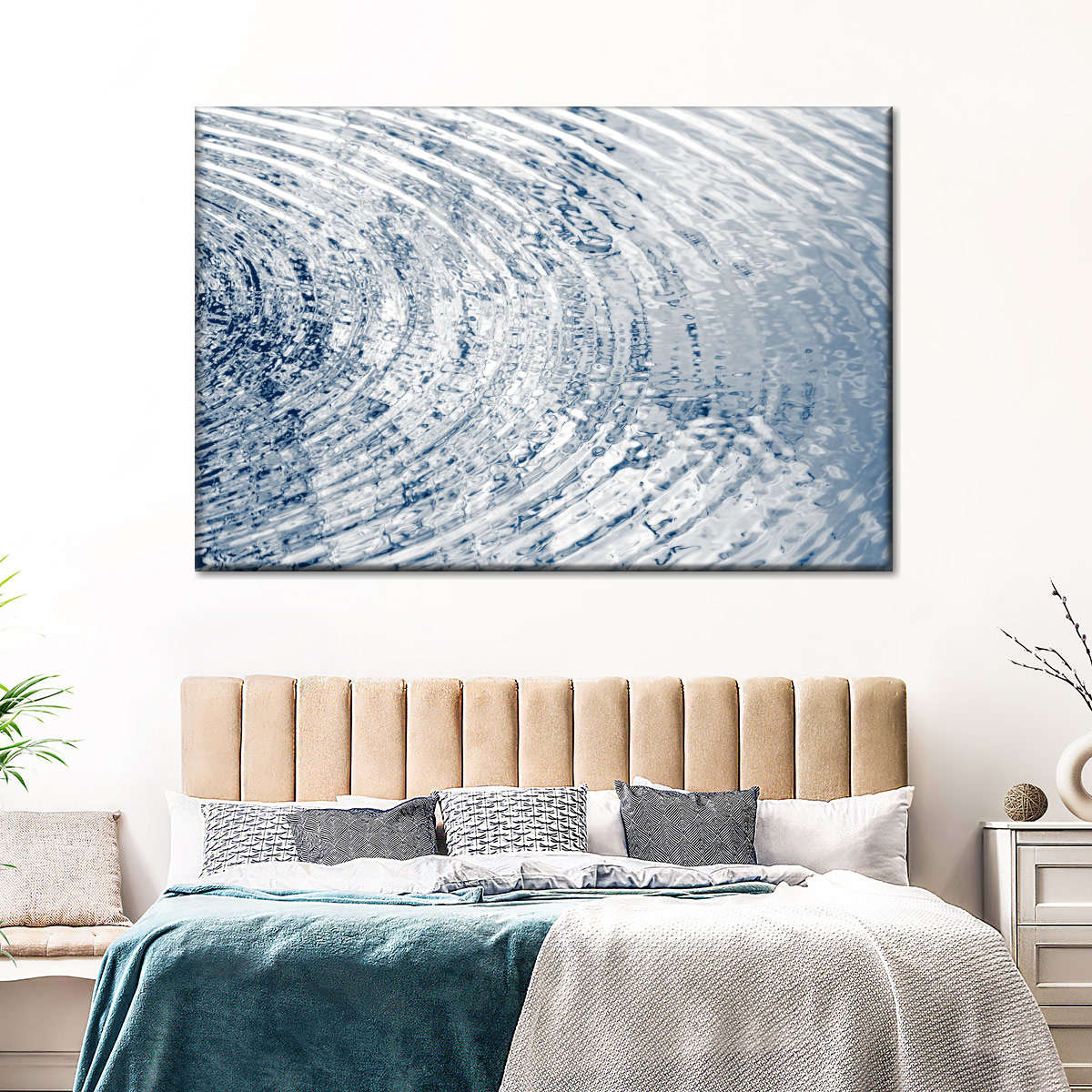 Frendorf | Ripples Indigo II Wandkunst