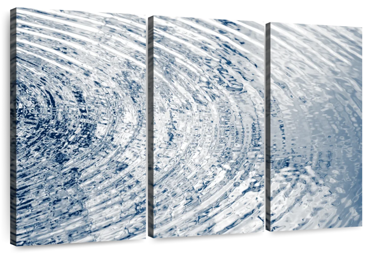 Frendorf | Ripples Indigo II Wandkunst