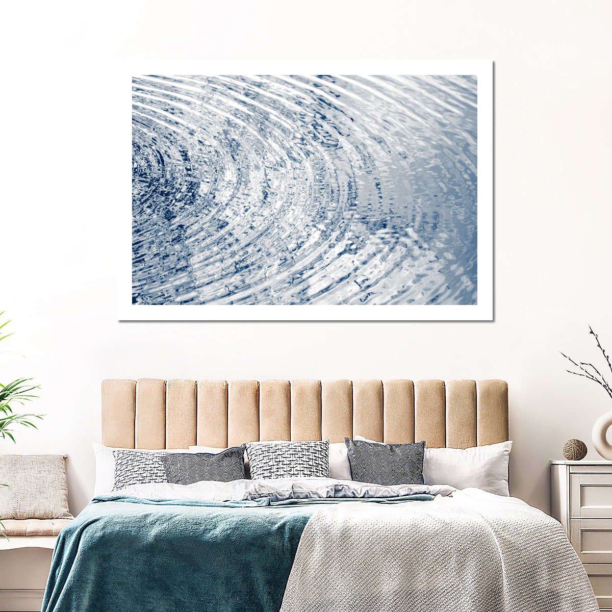 Frendorf | Ripples Indigo II Wandkunst