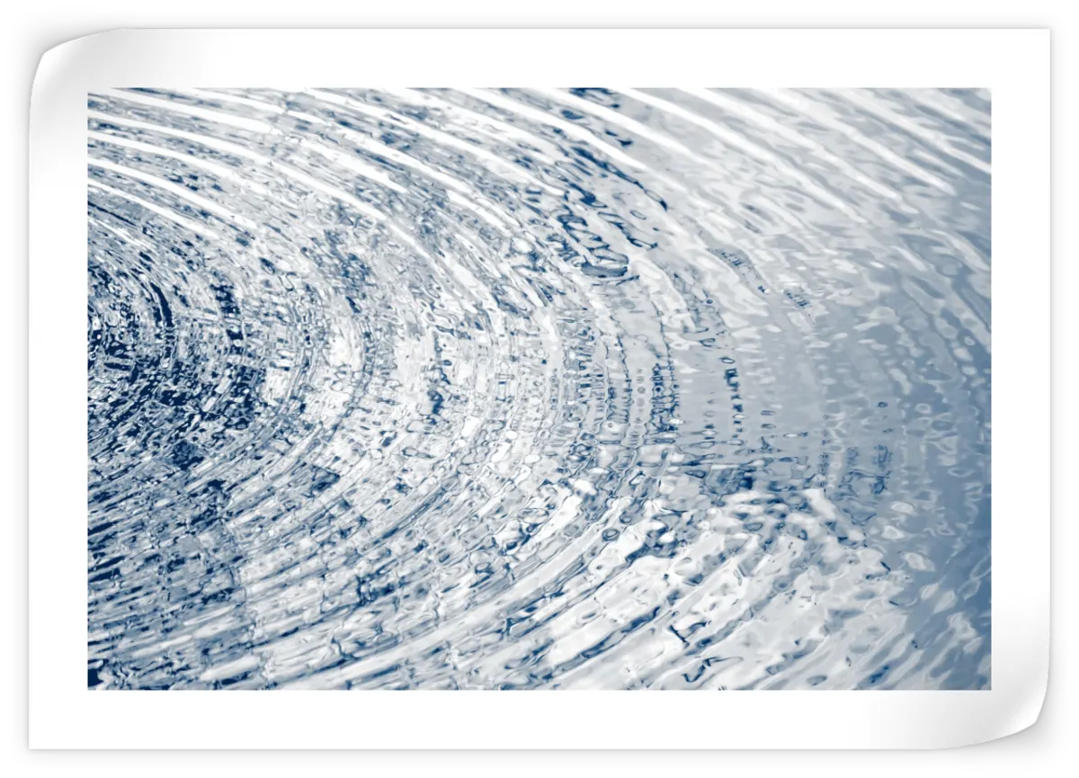 Frendorf | Ripples Indigo II Wandkunst
