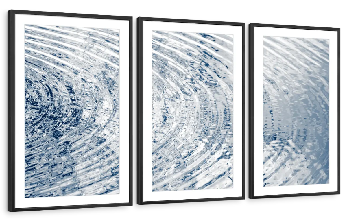 Frendorf | Ripples Indigo II Wandkunst