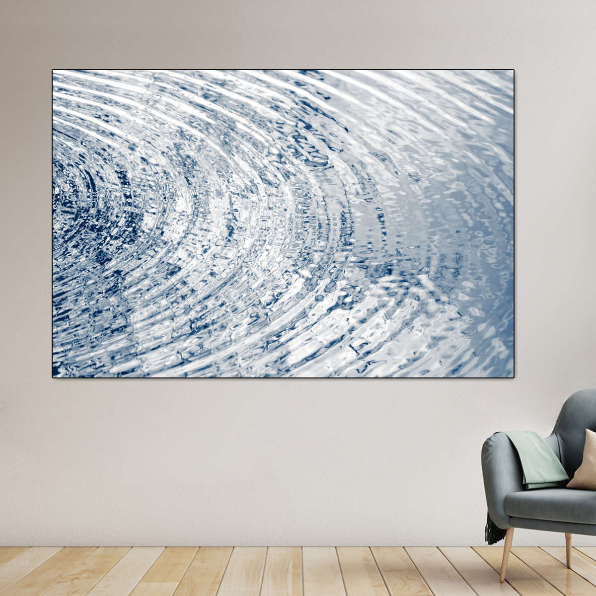 Frendorf | Ripples Indigo II Wandkunst