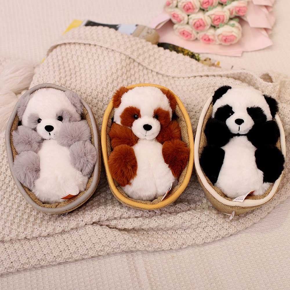 Frendorf | Kawaii Baby Panda Im Korb Plüschtier
