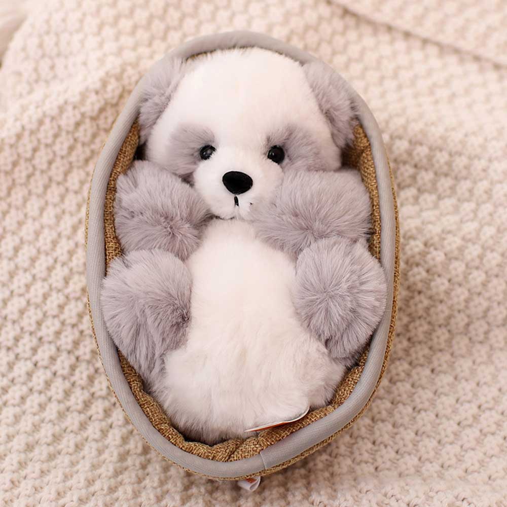 Frendorf | Kawaii Baby Panda Im Korb Plüschtier
