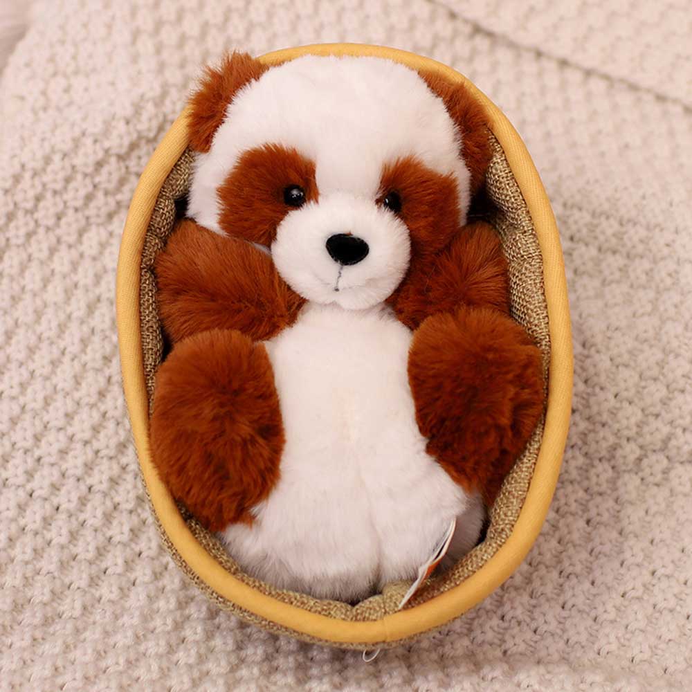 Frendorf | Kawaii Baby Panda Im Korb Plüschtier