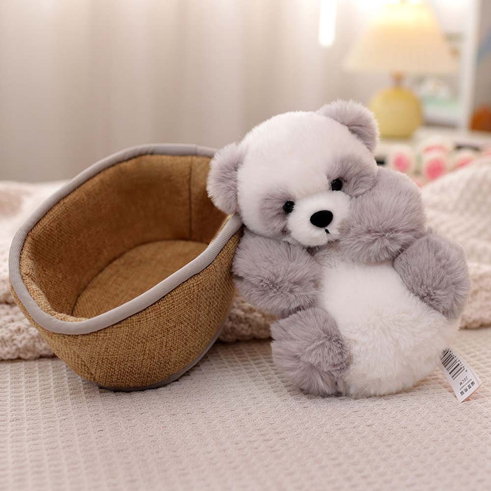 Frendorf | Kawaii Baby Panda Im Korb Plüschtier
