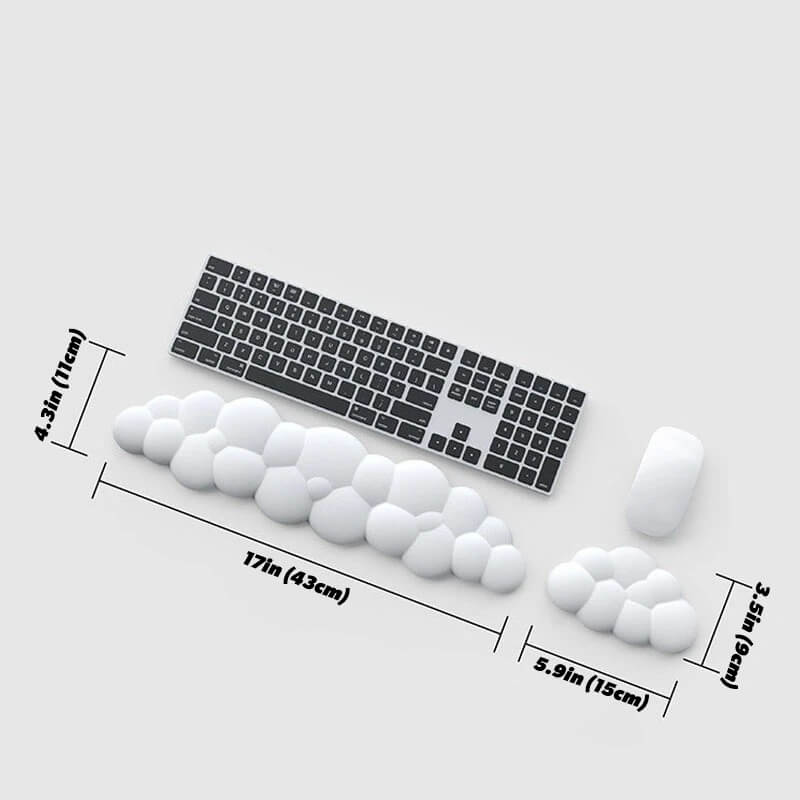 Wolkenförmige Tastatur- & Maus-Handballenauflage