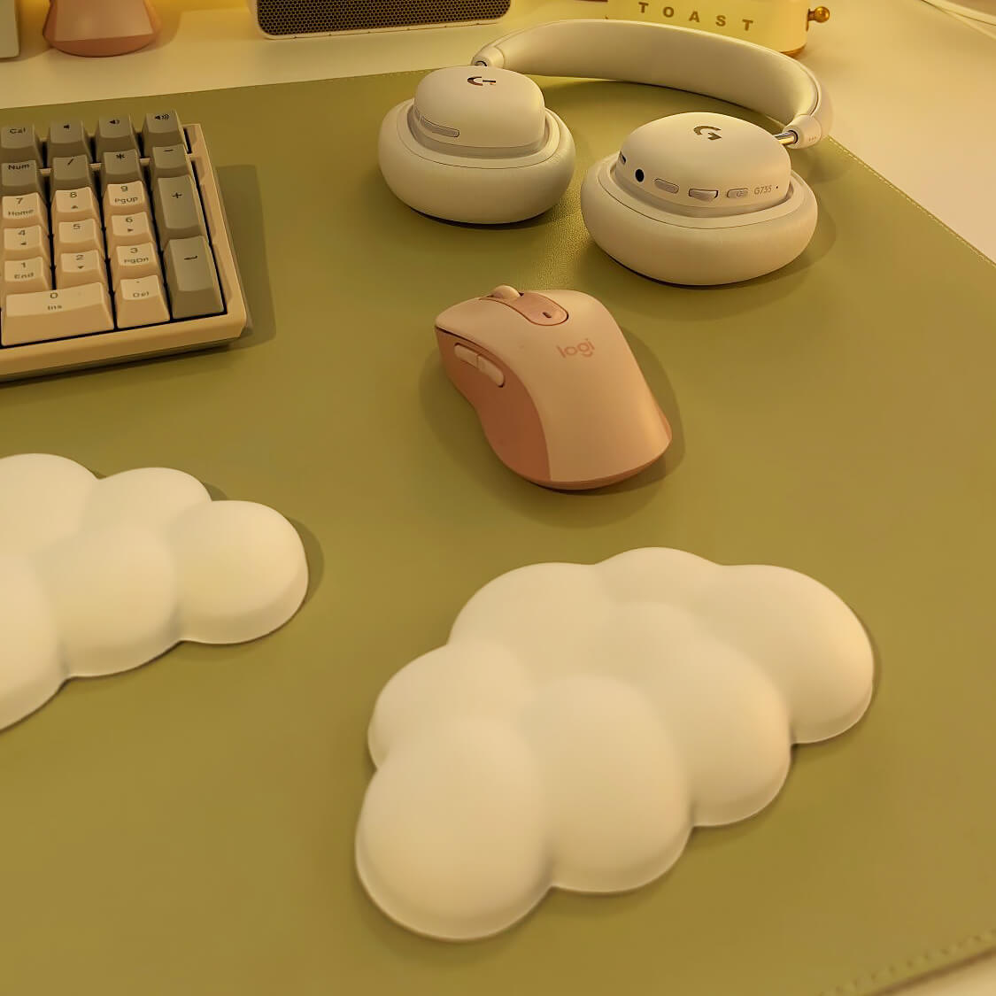 Wolkenförmige Tastatur- & Maus-Handballenauflage