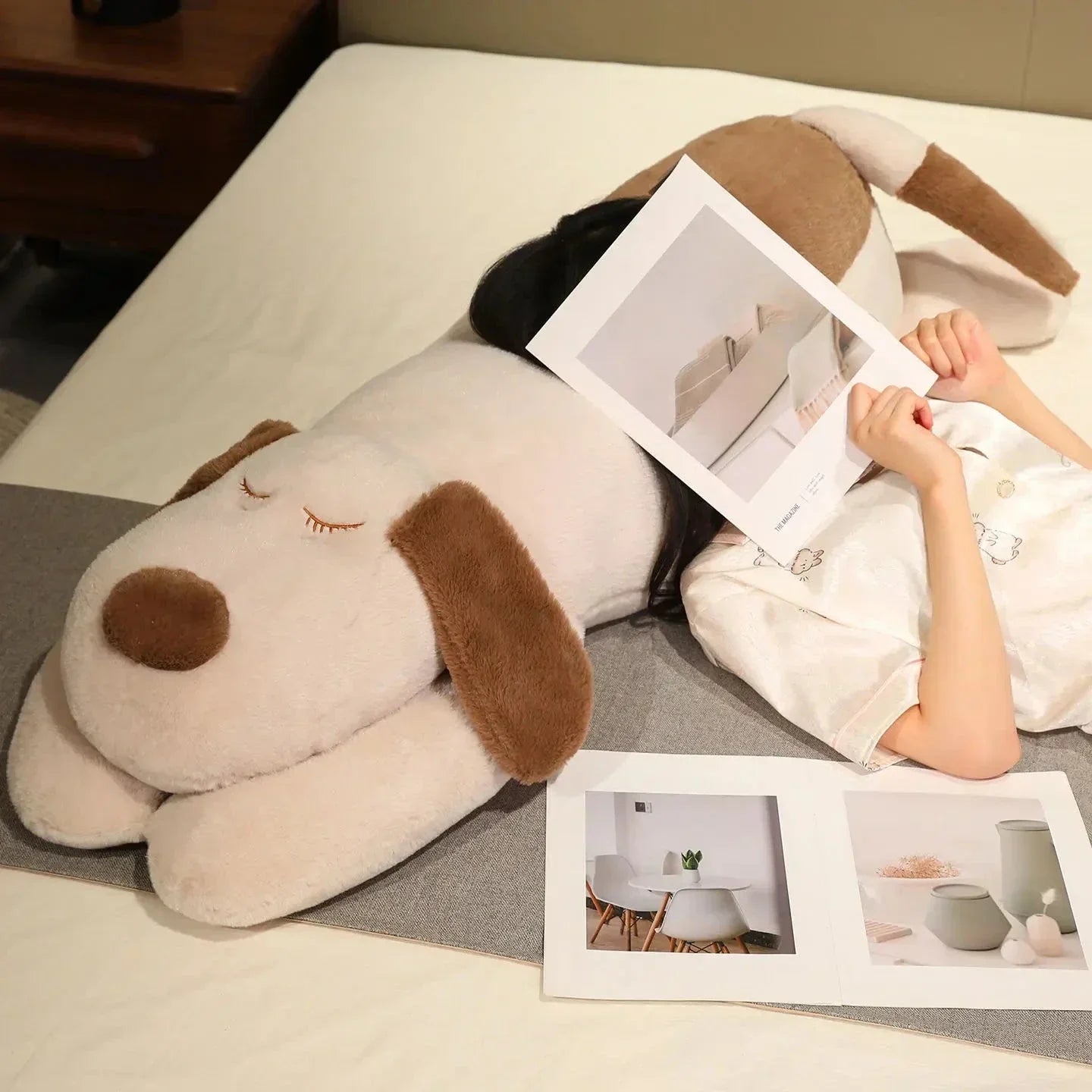 Frendorf | Snoozie der schläfrige Welpe Kissen zum Umarmen