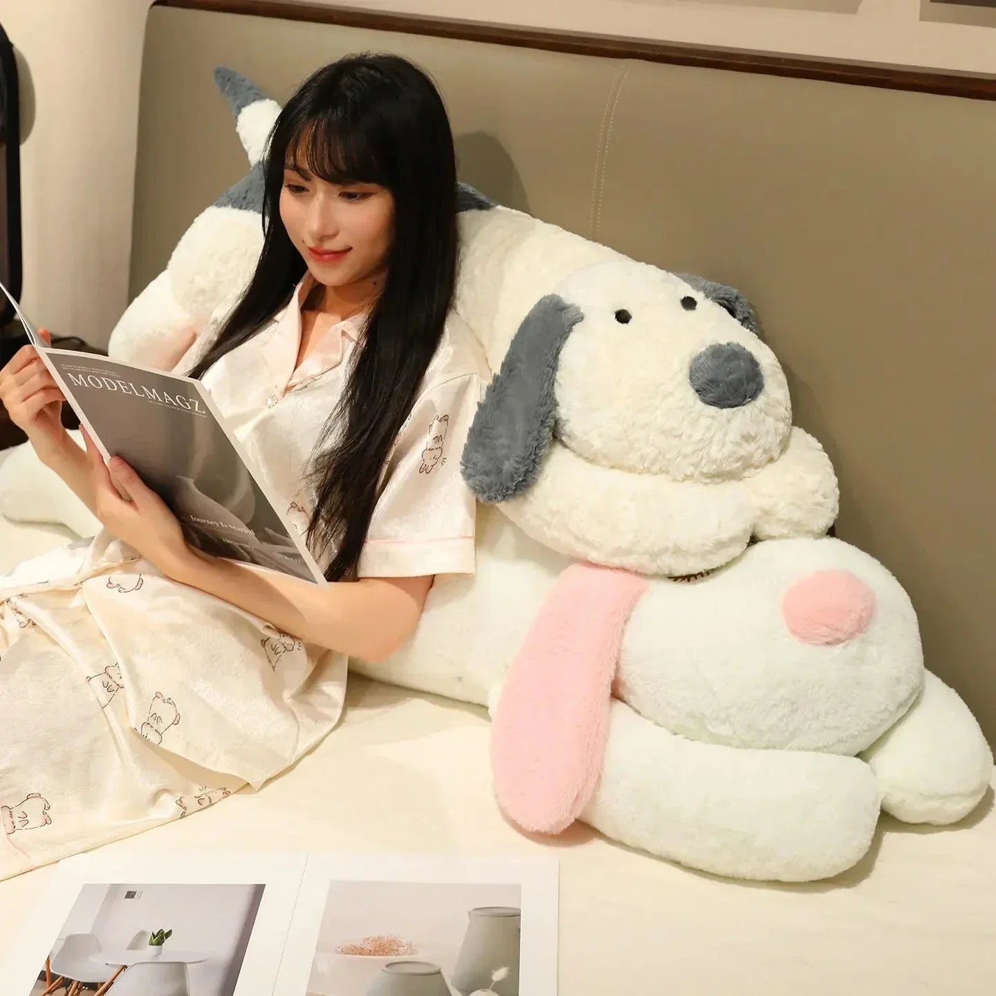 Frendorf | Snoozie der schläfrige Welpe Kissen zum Umarmen