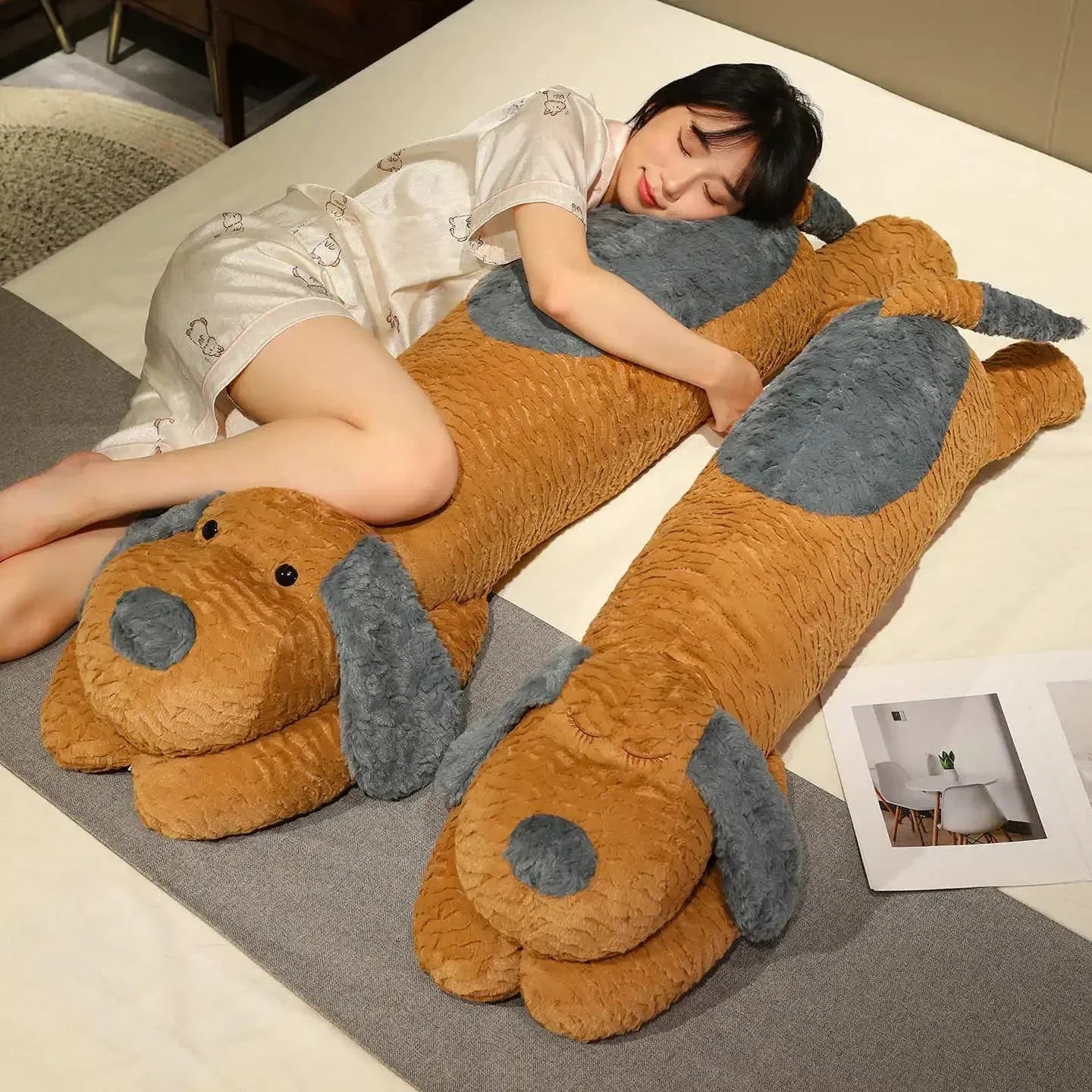 Frendorf | Snoozie der schläfrige Welpe Kissen zum Umarmen