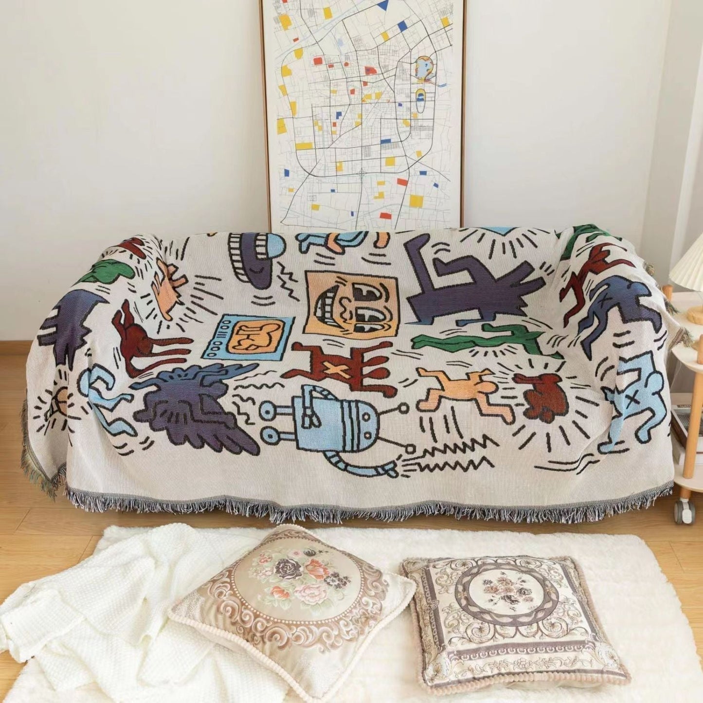 Frendorf | Keith Haring Puzzle-Wurfdecke