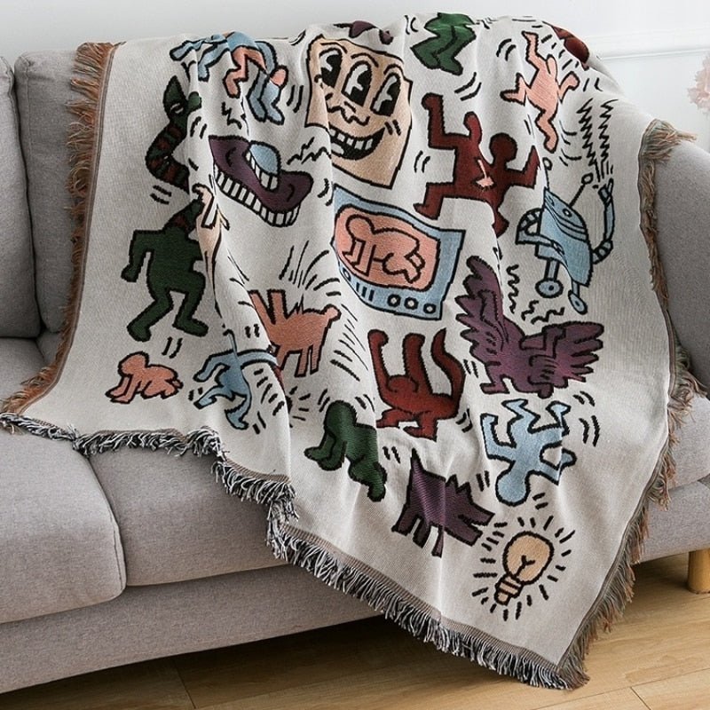 Frendorf | Keith Haring Puzzle-Wurfdecke
