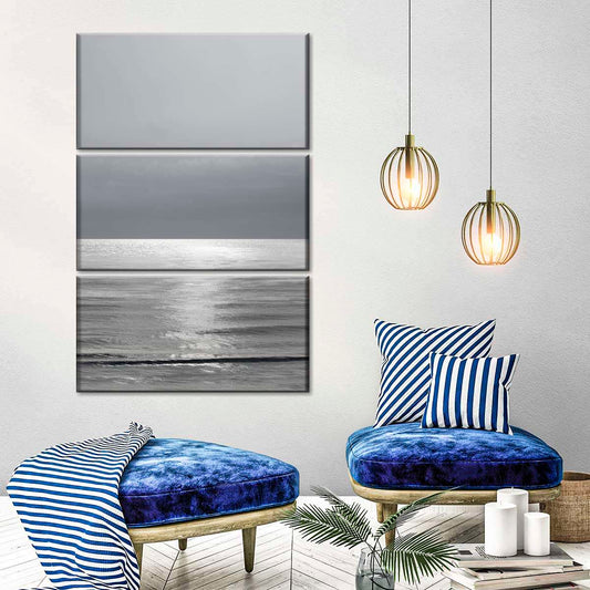Frendorf | Moonlit Ocean Gray III Wandkunst