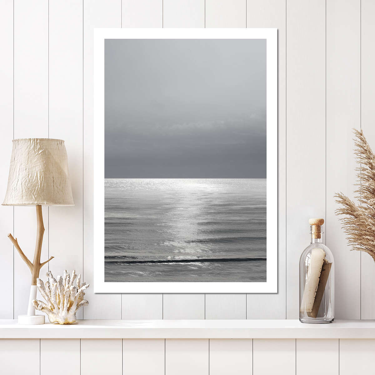 Frendorf | Moonlit Ocean Gray III Wandkunst