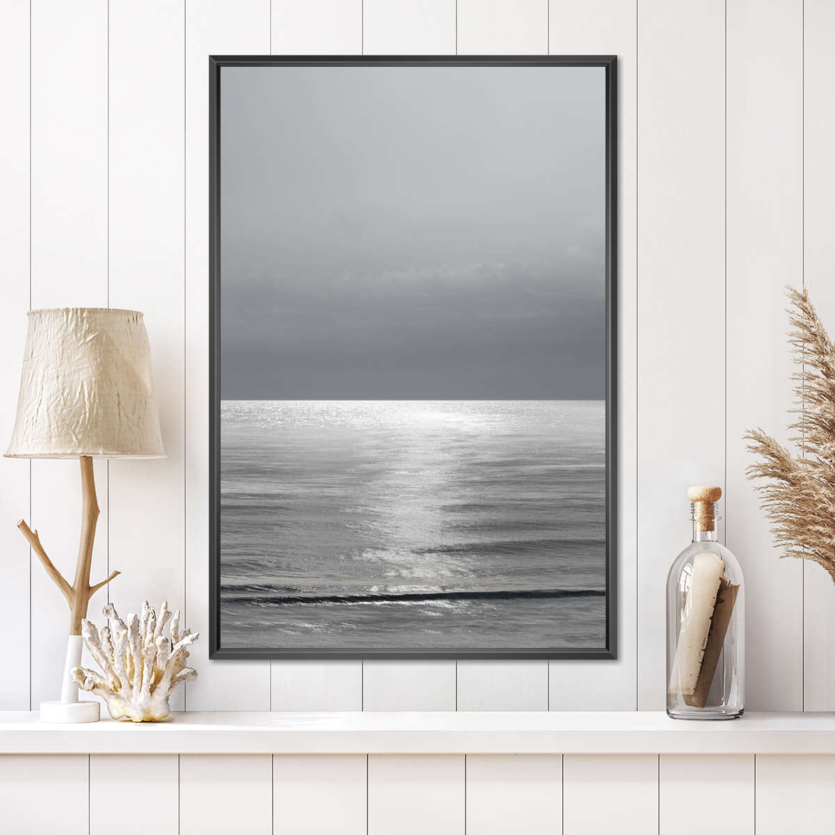 Frendorf | Moonlit Ocean Gray III Wandkunst