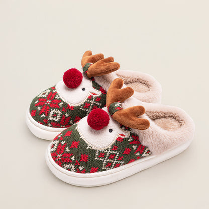 Frendorf | Süße Weihnachts Pantoffeln mit Rentierdesign und rutschfester Sohle!