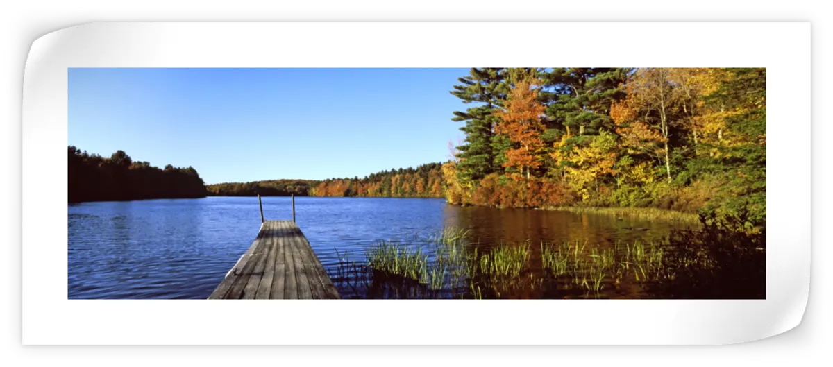 Frendorf | Herbstfarben entlang eines New England Sees Wandkunst