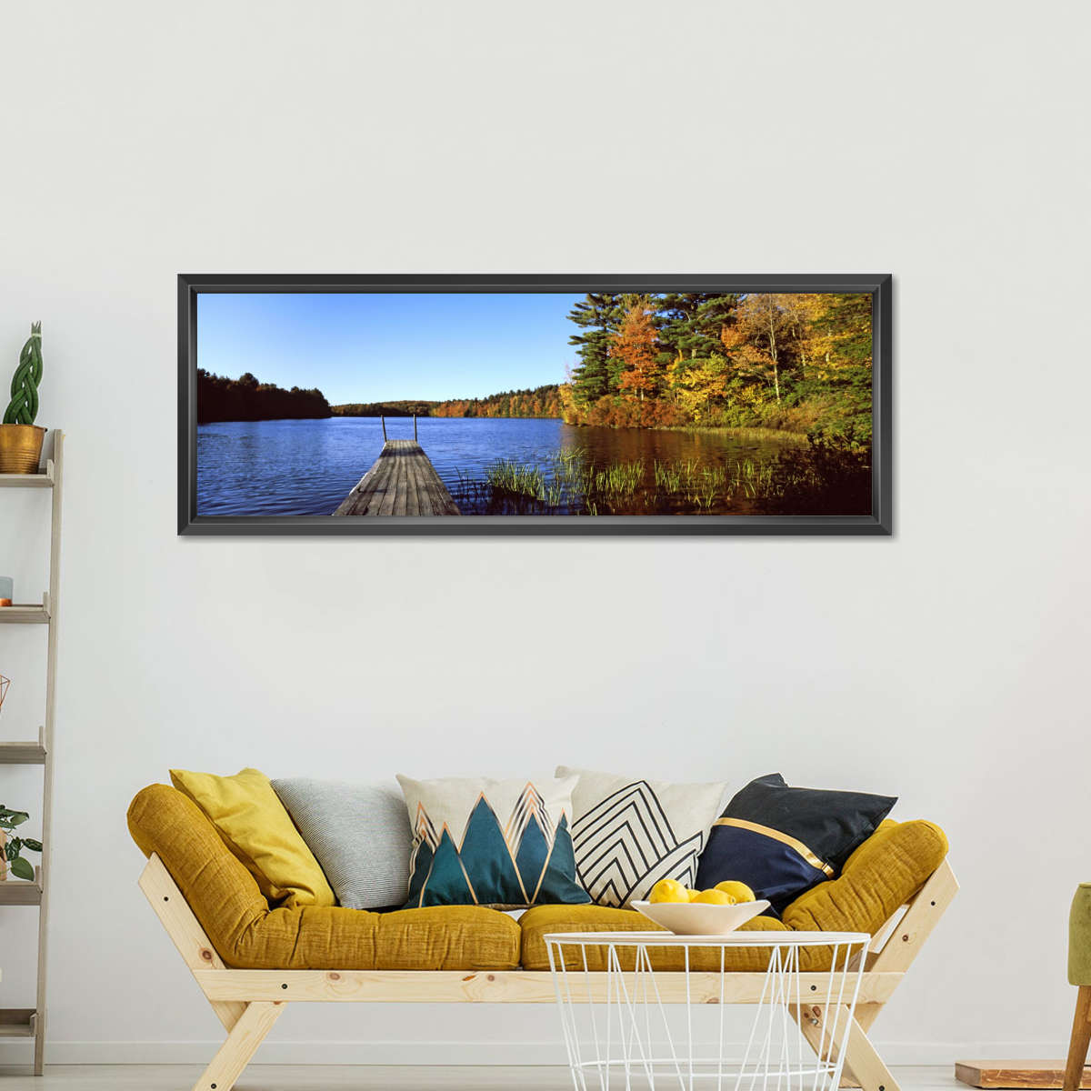 Frendorf | Herbstfarben entlang eines New England Sees Wandkunst