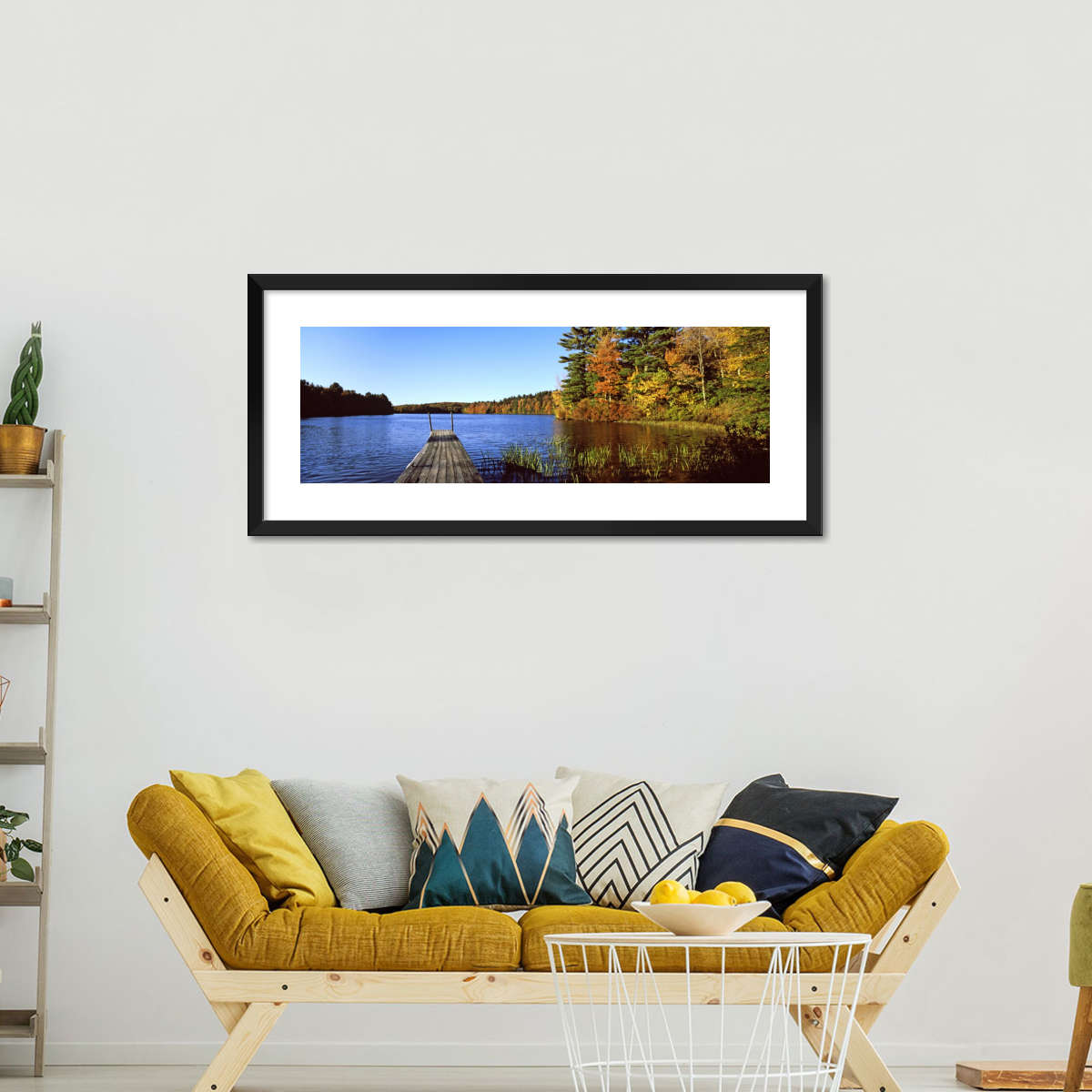 Frendorf | Herbstfarben entlang eines New England Sees Wandkunst