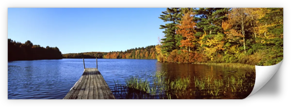 Frendorf | Herbstfarben entlang eines New England Sees Wandkunst