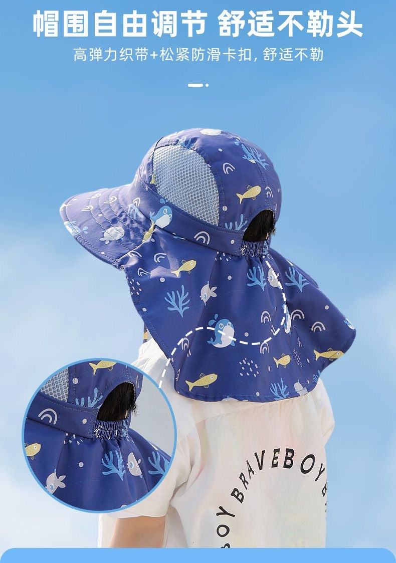 Frendorf | ANTI-UV KINDER SONNENHUT MIT PFEIFE – SOMMER BUCKET HUT FÜR JUNGEN UND MÄDCHEN