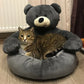 Frendorf | CuddleBear Katzenbett - Für ultimativen Komfort und Gemütlichkeit