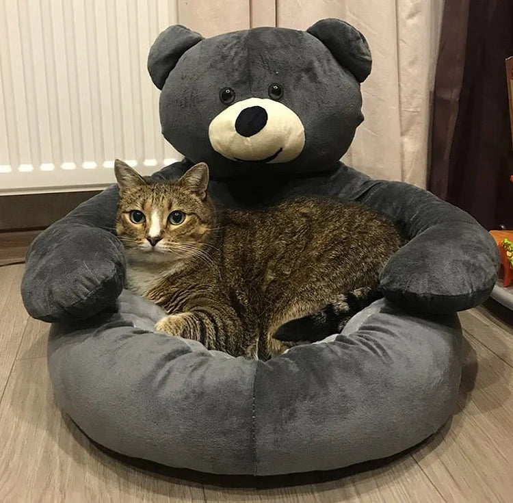Frendorf | CuddleBear Katzenbett - Für ultimativen Komfort und Gemütlichkeit