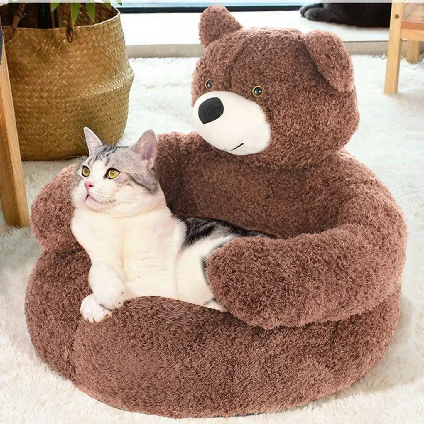 Frendorf | CuddleBear Katzenbett - Für ultimativen Komfort und Gemütlichkeit