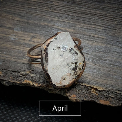 Frendorf | Natürlicher Rohstein-Geburtsring – Selina