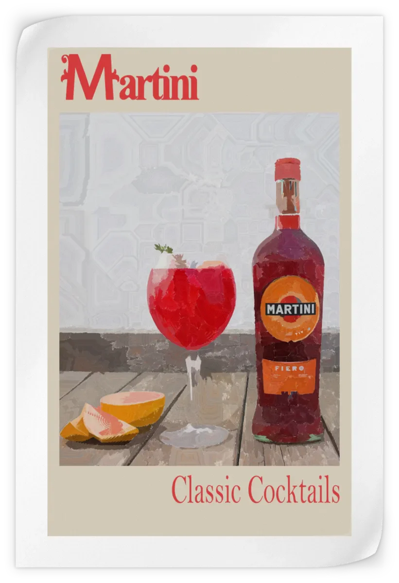 Frendorf | Martini - Klassische Cocktails Wandkunst