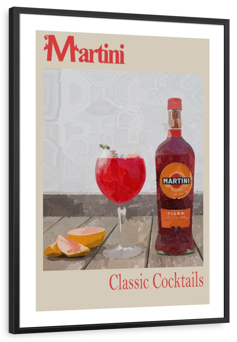 Frendorf | Martini - Klassische Cocktails Wandkunst