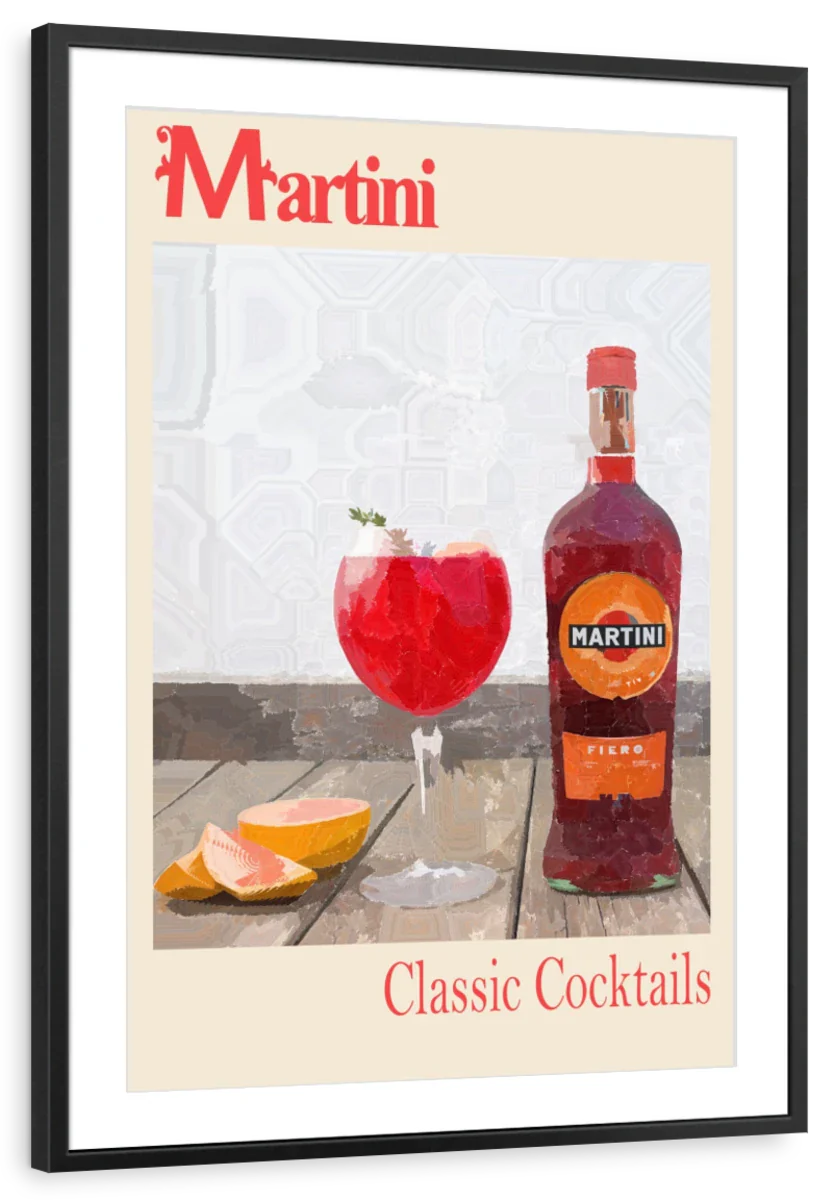 Frendorf | Martini - Klassische Cocktails Wandkunst