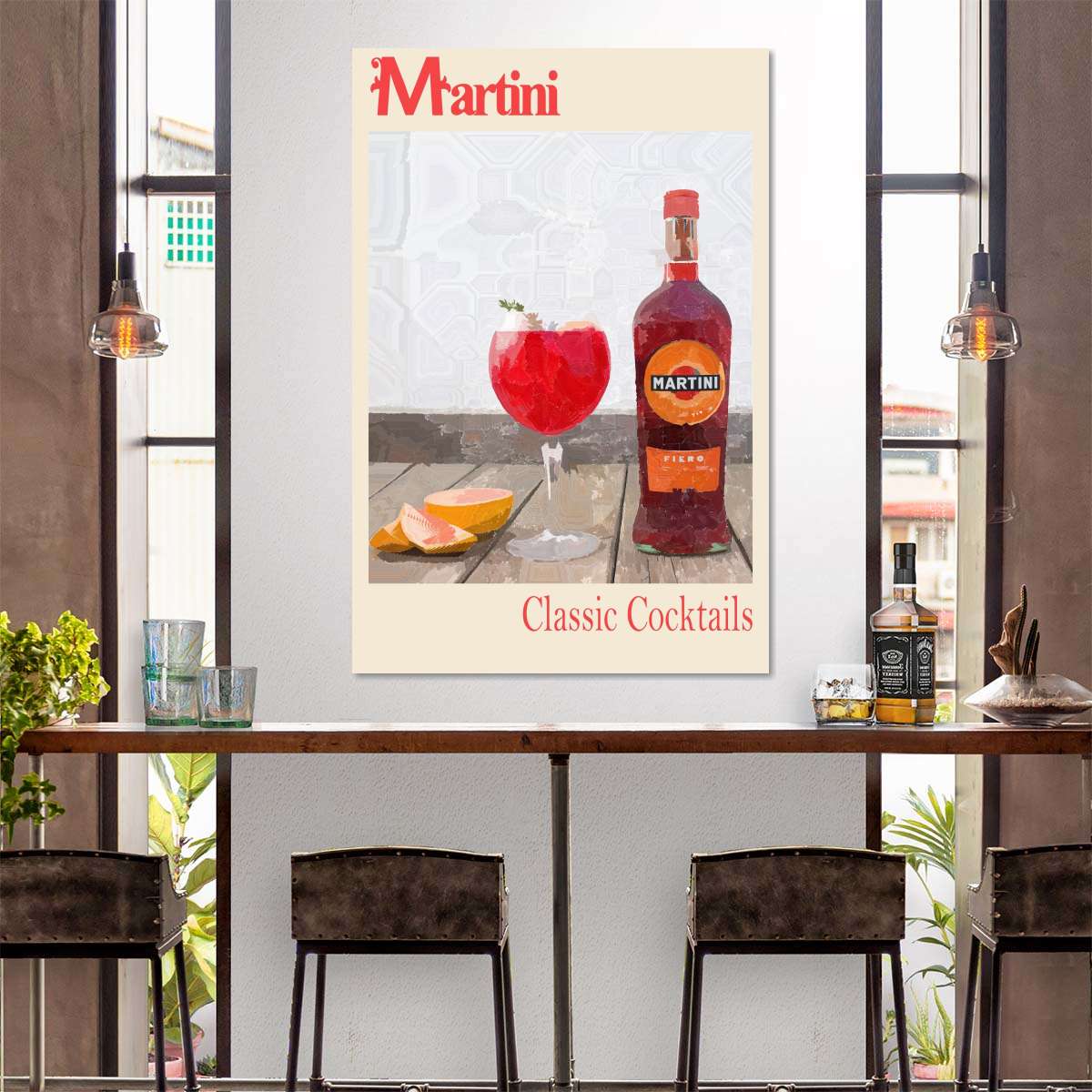 Frendorf | Martini - Klassische Cocktails Wandkunst