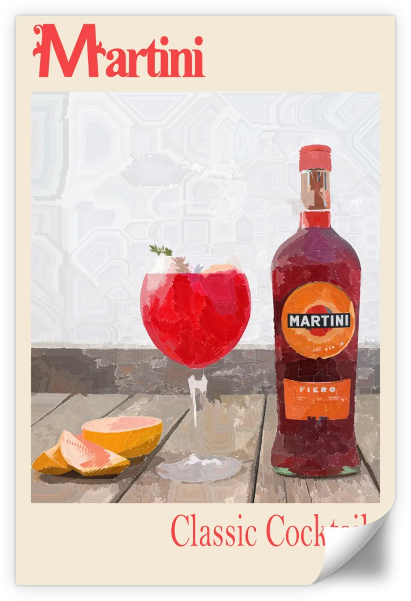 Frendorf | Martini - Klassische Cocktails Wandkunst