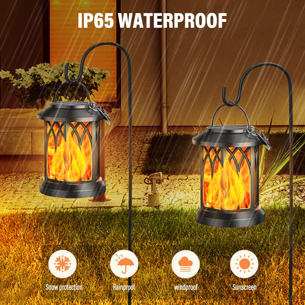 FlameGlow™ - Hängende Solar-Flammenlaterne (2er-Pack)