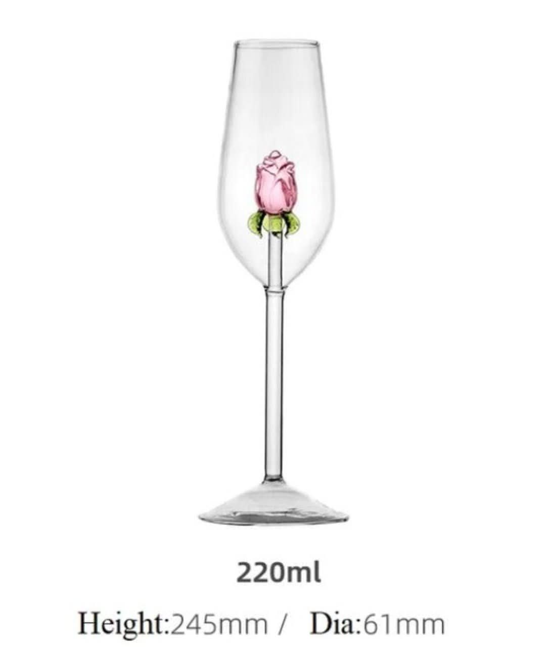 La Vie En Rose | Sektglas - Handgemacht
