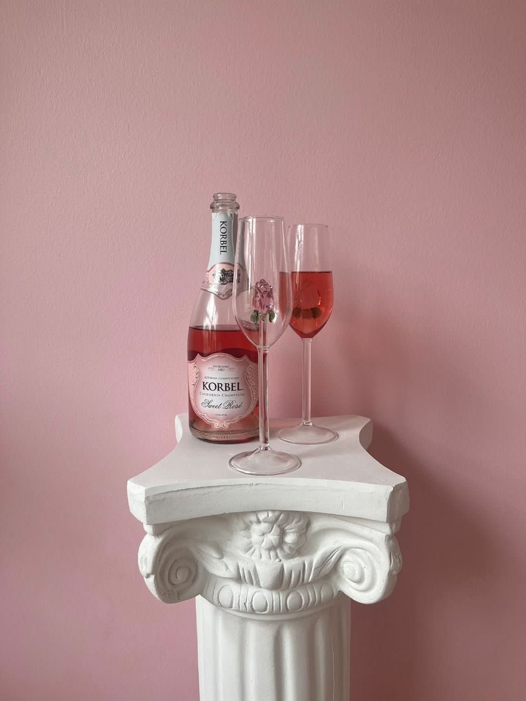 La Vie En Rose | Sektglas - Handgemacht