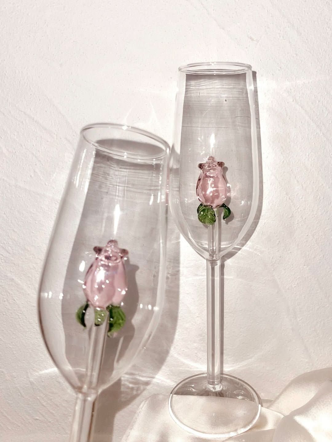 La Vie En Rose | Sektglas - Handgemacht