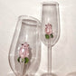 La Vie En Rose | Champagnerglas - Handgefertigt