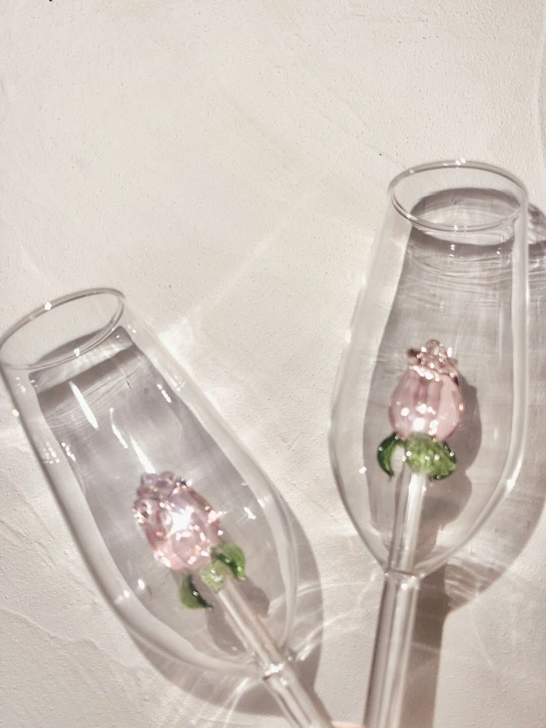 La Vie En Rose | Sektglas - Handgemacht