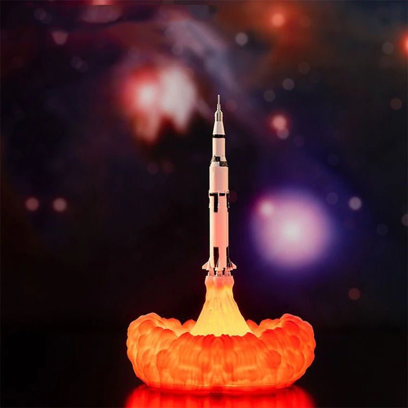 Kinder Tischlampe Rakete beim Start