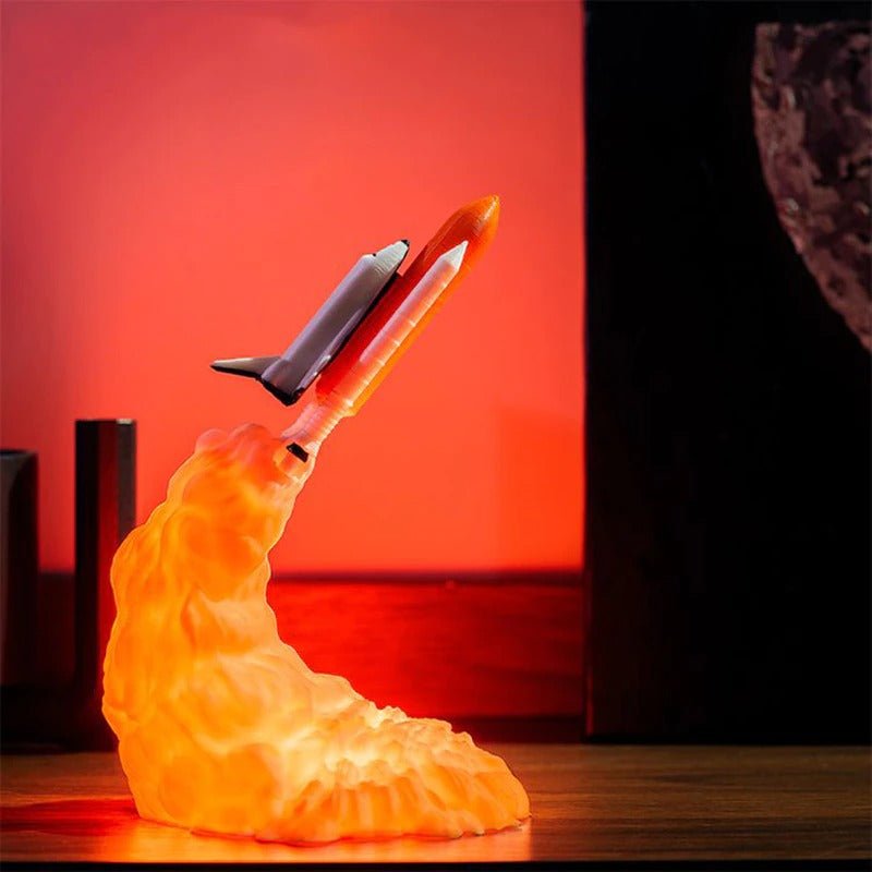 Kinder Tischlampe Rakete beim Start