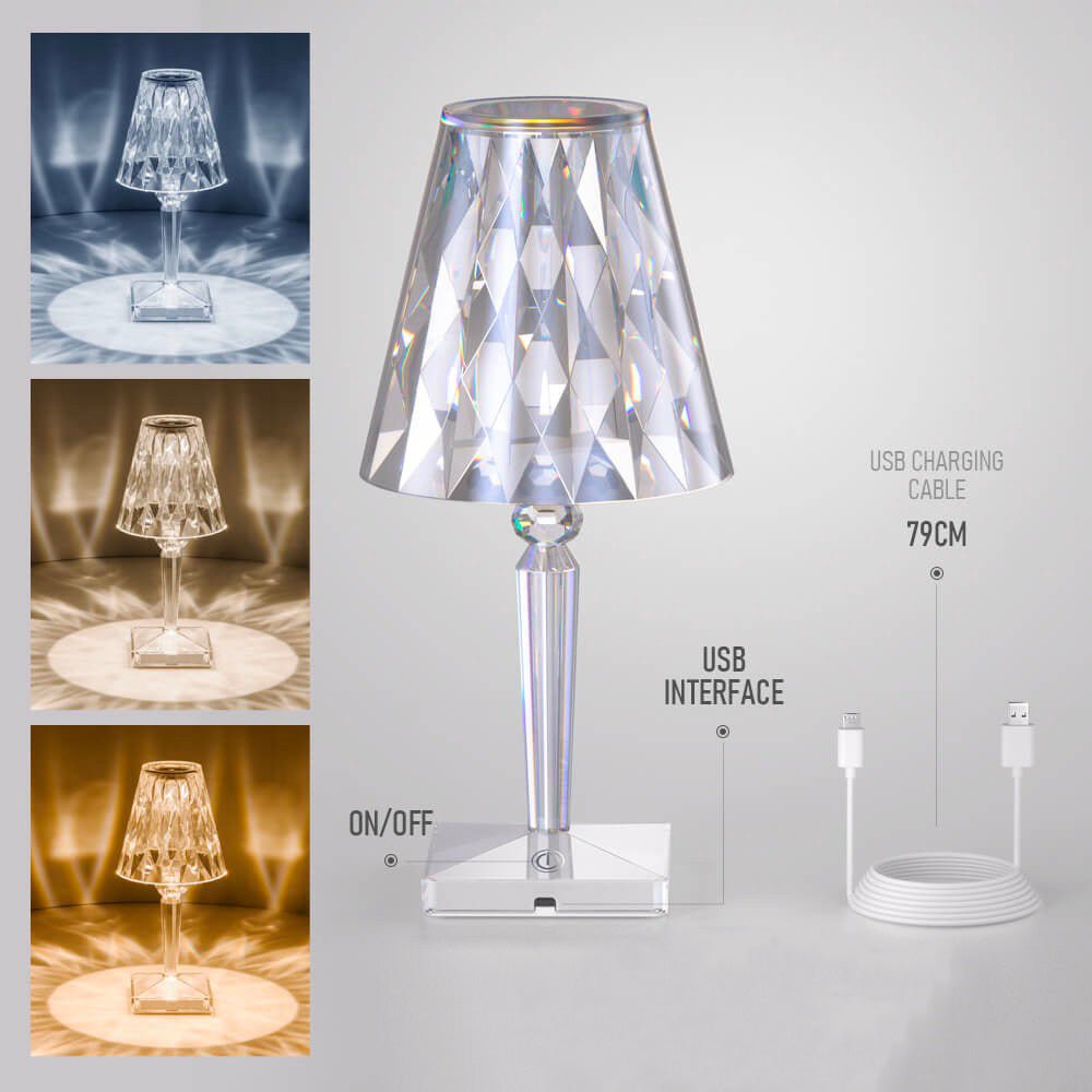 Tischlampe LED Diamant