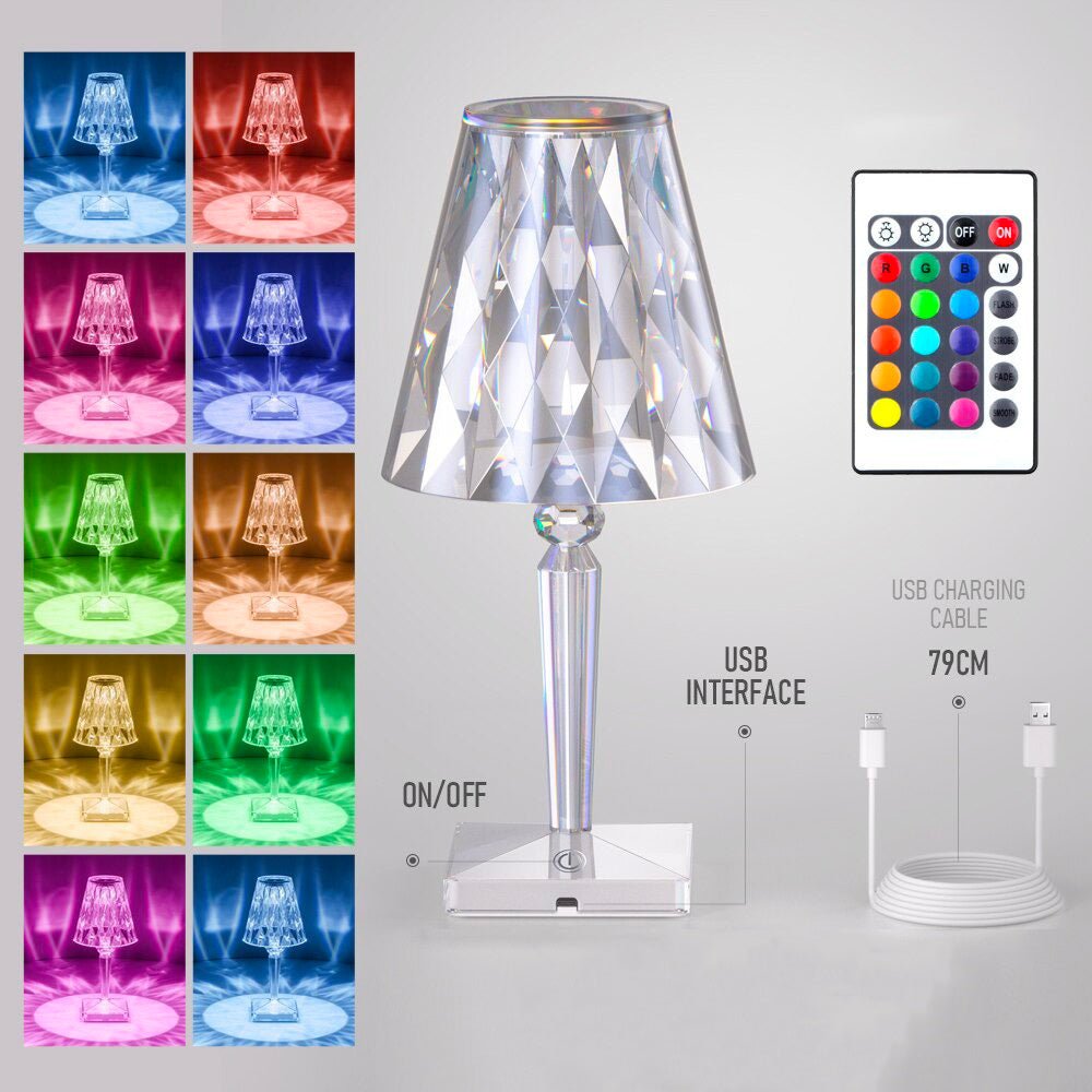 Tischlampe LED Diamant